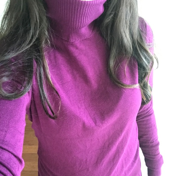 Purple Turtle Neck Sweater - Picture 3 of 5